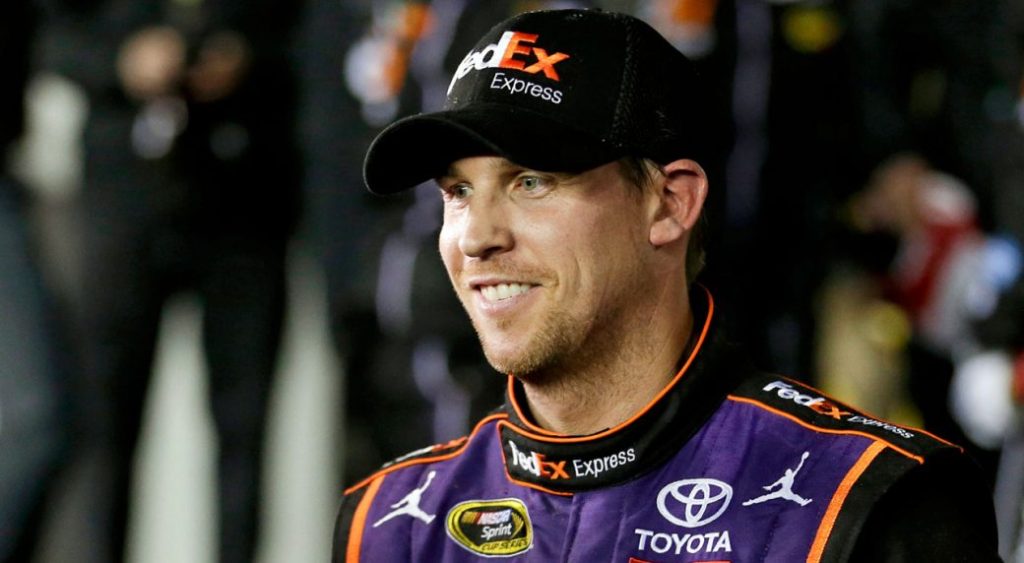 Early wake-up call: Denny Hamlin wins rescheduled Busch Light Clash from pole