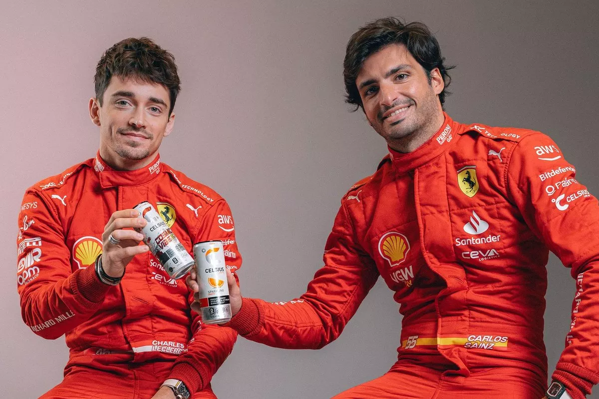Ferrari Teams Up with Celsius Energy Drink in Global F1 Partnership Amidst Lewis Hamilton Era