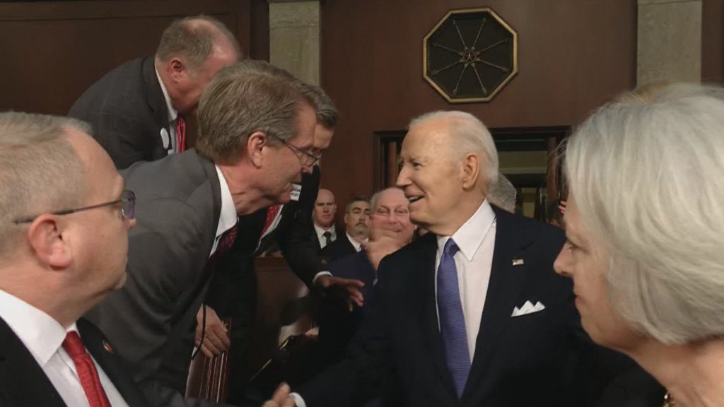 Biden and Rep. Burchett's Lighthearted Exchange Before SOTU