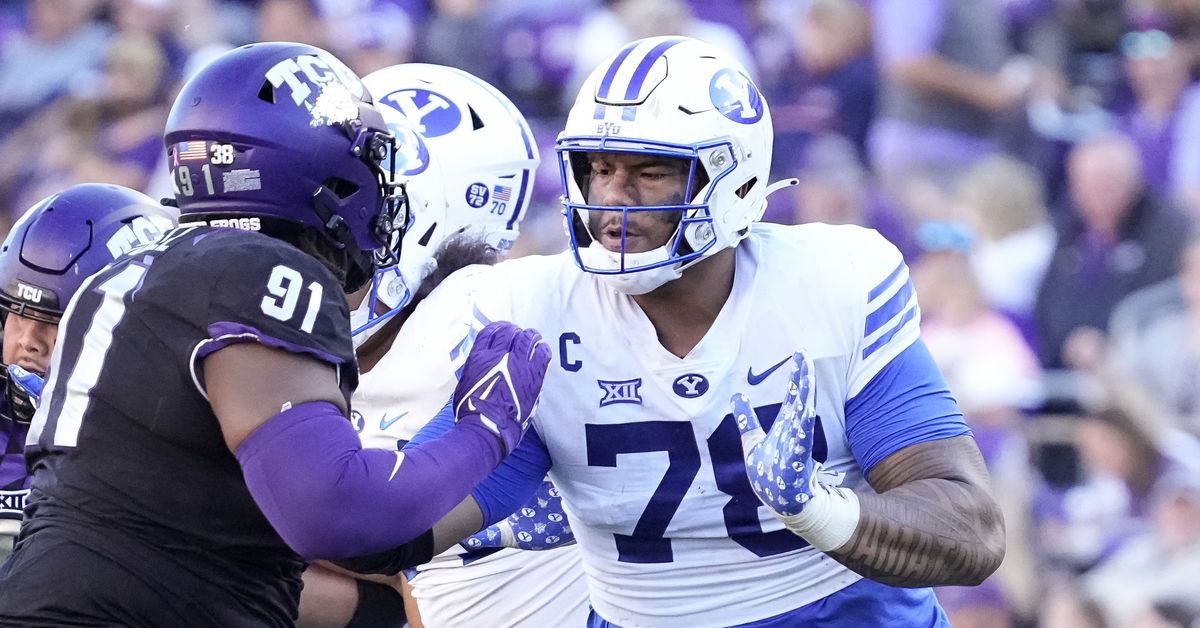 New England Patriots Eye Versatile Offensive Tackle Prospect from BYU
