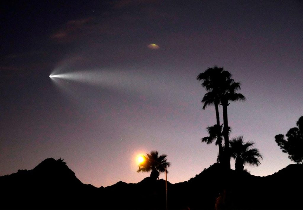 SpaceX Rocket Launch Lights Up Arizona Skies