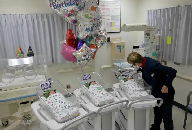 Trio of Baby Girls Born on Leap Day at Ohio Hospital