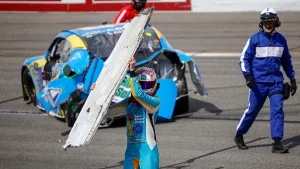 NASCAR Driver Throws Bumper in Dramatic Incident at Richmond Raceway