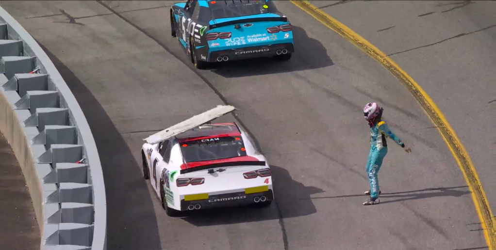 NASCAR Driver Throws Bumper in Dramatic Incident at Richmond Raceway