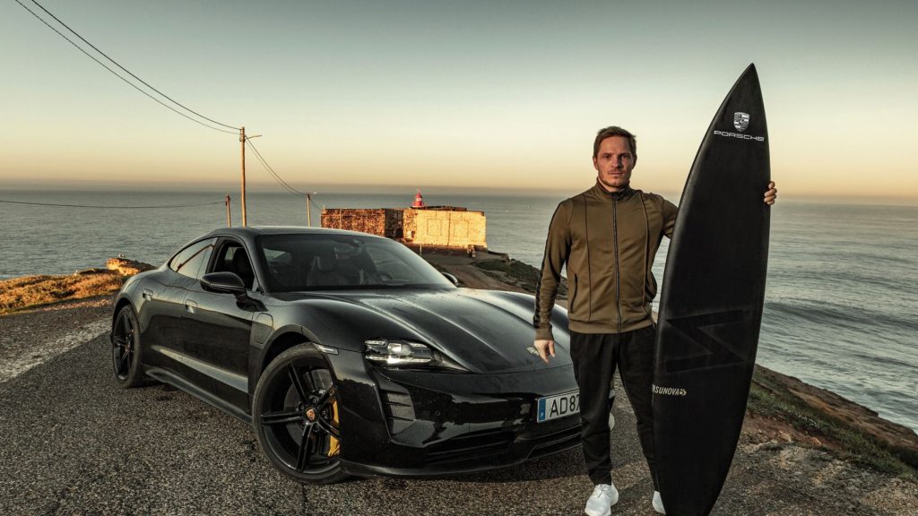 Porsche Partners with Surfer to Conquer Nearly 100-Foot Wave