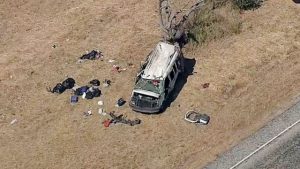 A Rollover Van Crash in Texas Killed Four Persons and Injured Ten More