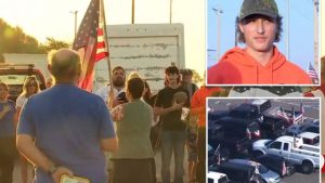 Students and Parents Rally in Oklahoma After Teen's American Flag Display Ban by School