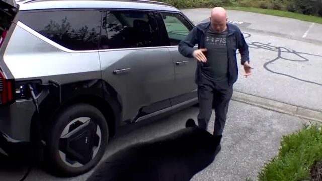 A Man Comes Face to Face With a Black Bear While Walking Into His Garage