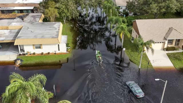 Florida Residents Return to Flooded Streets and Devastated Homes in Milton After Severe Flooding