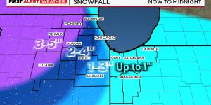 Chicago Weather Snowfall Tonight and a Sharp Temperature Drop Before the Weekend