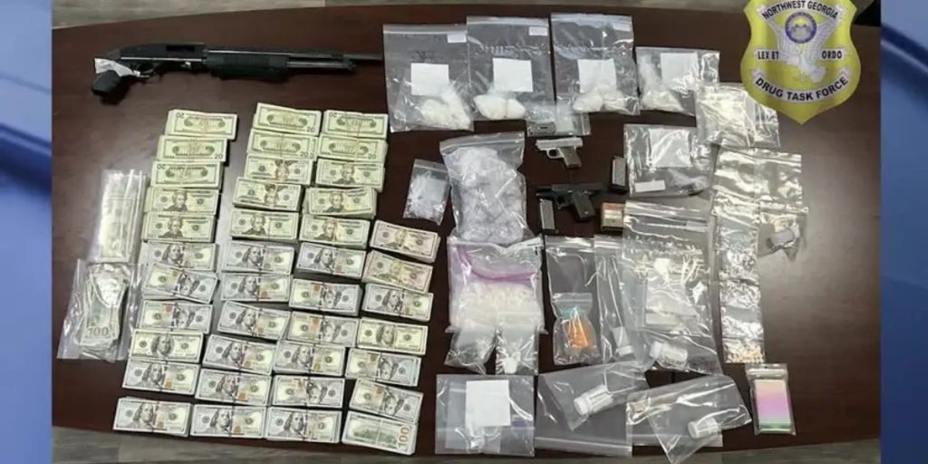 Massive Drug Bust in Hiram; Guns, Cash, and Narcotics Seized, Authorities Arrest Suspect