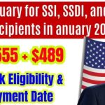 January 2025 SSI, SSDI, and VA Recipients Set to Get $4,555 + $489 – Are You Eligible