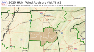 Strong Winds Alert: North Alabama Faces Powerful Gusts on Sunday!