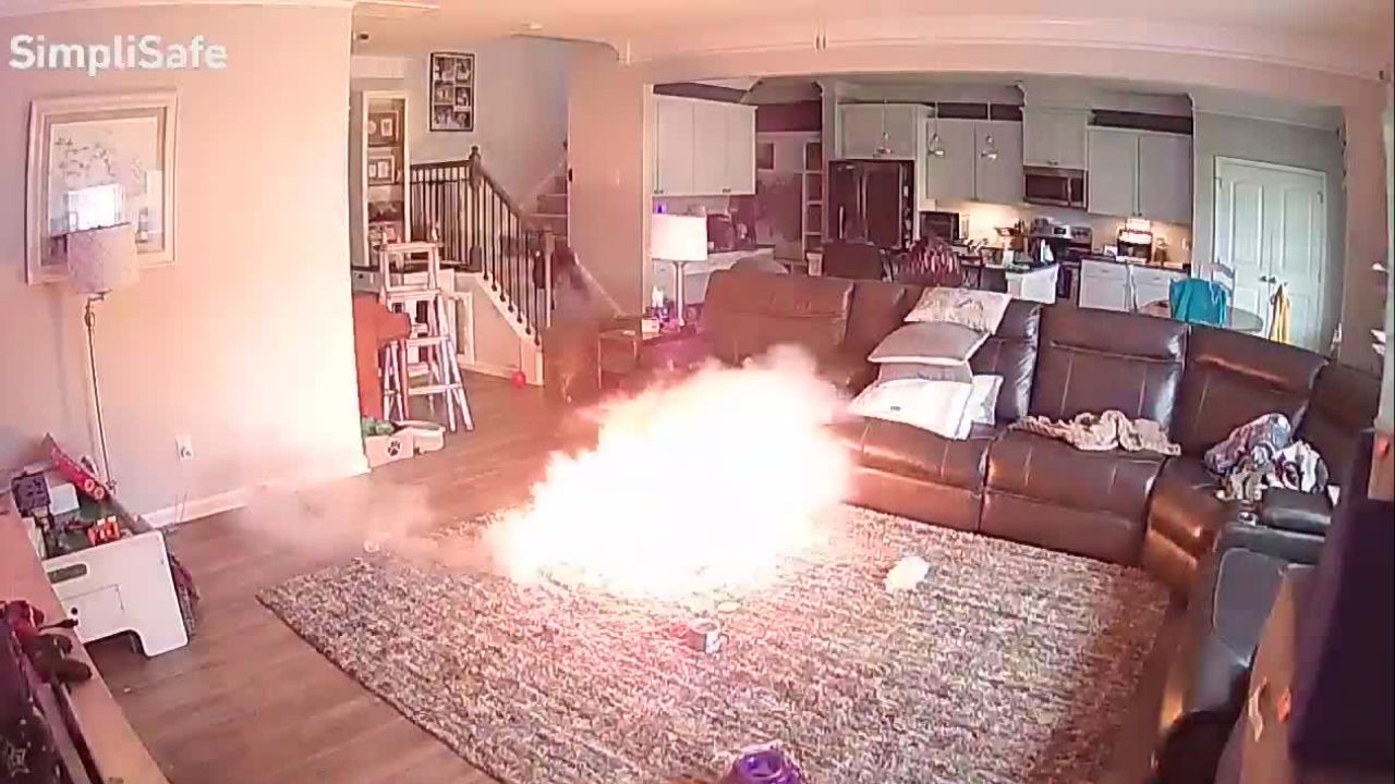North Carolina Firefighter’s Dog Sparks Fire at Home, Caught on Security Camera