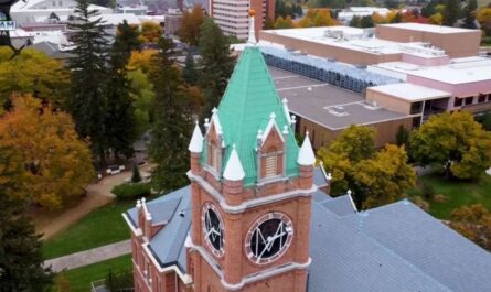 Pumpkin Reappears on University of Montana Spire, 30-Year Mystery Continues